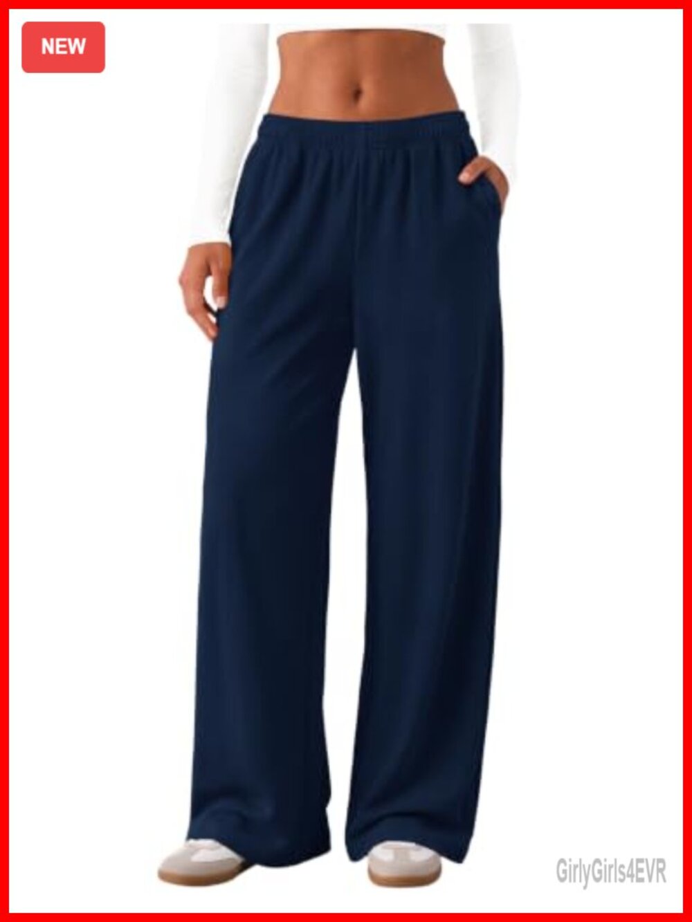 Women's Wide Leg Sweatpants Baggy Lounge Drawstring Relaxed Fit